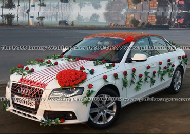 White-audi-a4-The-BOSS-Luxury-Wedding-Cars-Lucknow-Lakhimpur-Kheri-Palia-Kalan available for Weddings, Parties, Pre Wedding and post wedding Photography and Videography. 